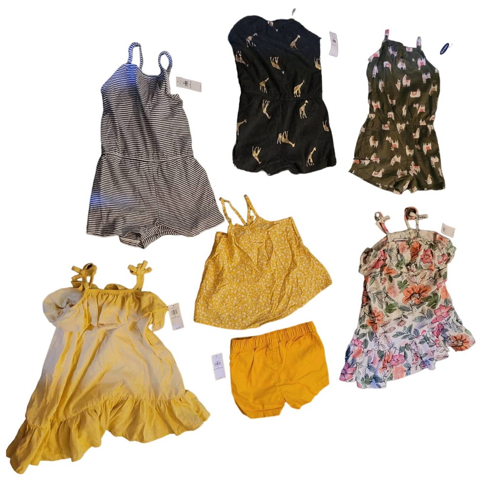 Old Navy Set of 6 Toddler Girls Outfits Size 2T NWT